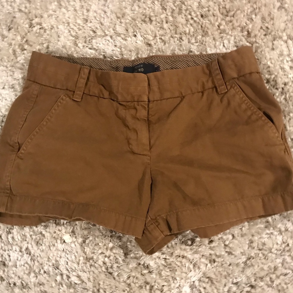 J. Crew Chino Shorts. Brown. Size 2.